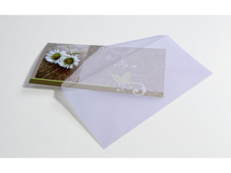 sigel Enveloppe, transparent, gommé, DL, 100 g/m2