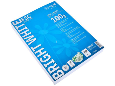 sigel papier jet d'encre 'Bright White', format A4, 100 g/m2