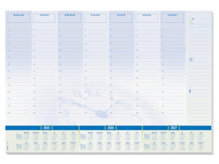 sigel Sous-main bloc papier 'Time', 595 x 410 mm