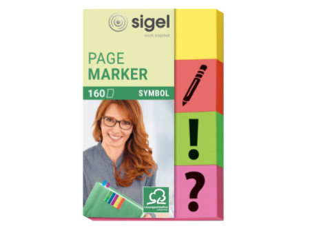 sigel Marque-page repositionnable Symbole, 50 x 20 mm