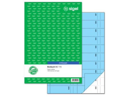 sigel Bloc de bons 'Carnet de bons', A4, 1000 coupons, bleu