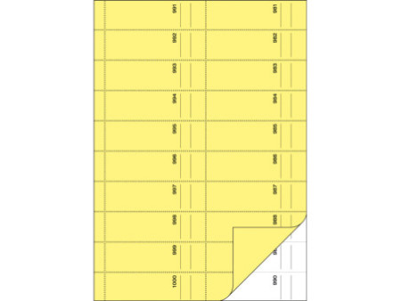 sigel Bloc de bons 'Carnet de bons', A4, 1000 coupons, jaune