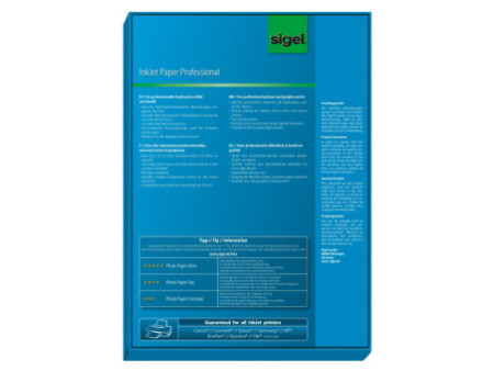 sigel Papier jet d'encre, A4, 95 g/m2, mat, extra blanc