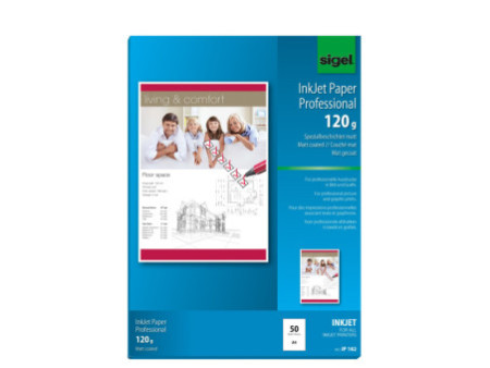 sigel Papier jet d'encre, A4, 120 g/m2, mat, extra blanc