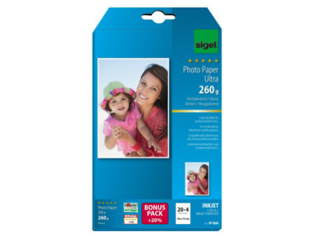 sigel Papier photo Ultra, format photo, 10 x 15 cm