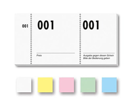 sigel Bloc de tickets numérotés 1-100, 105 x 50 mm,