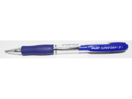 PILOT Stylo à bille rétractable SUPER GRIP F, bleu