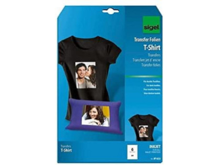 sigel Film de transfert jet d'encre, pour textiles foncés