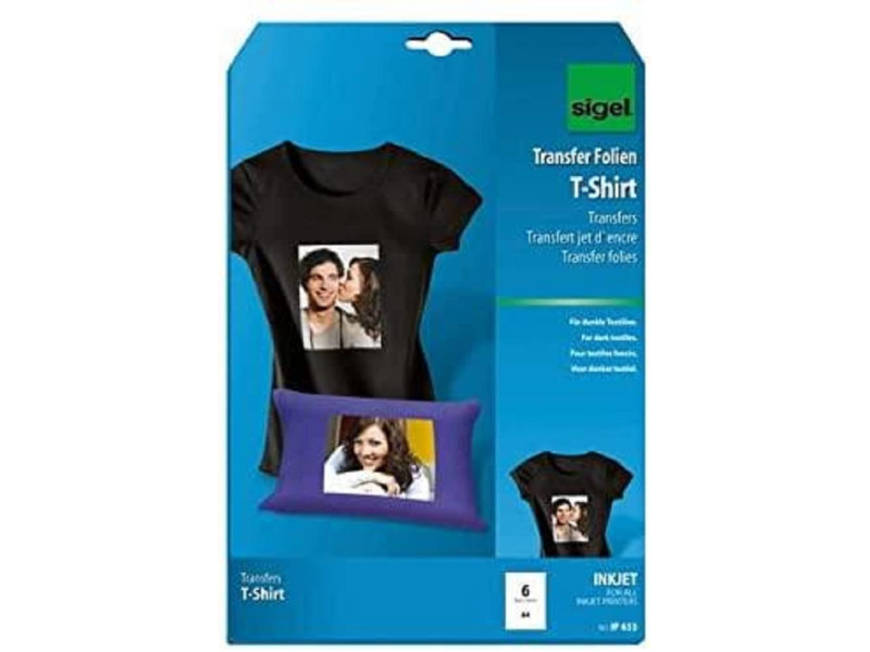 sigel Film de transfert jet d'encre, pour textiles foncés