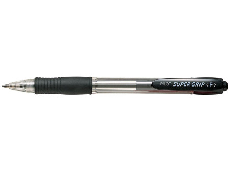 PILOT Stylo à bille rétractable SUPER GRIP F, noir