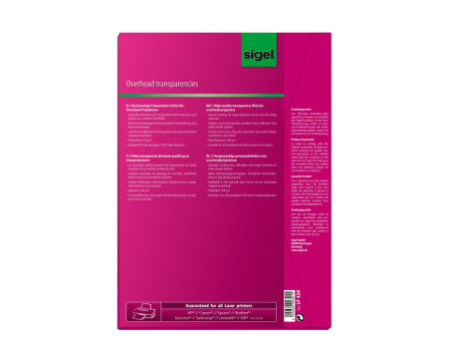 sigel Film pour imprimante laser / photocopieur noir/blanc
