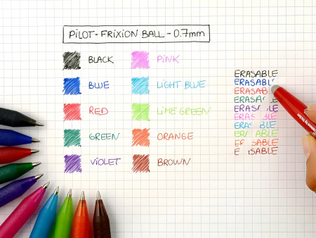 PILOT Stylo roller FRIXION BALL 07, mauve