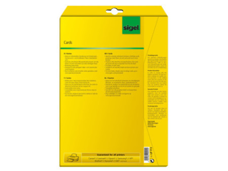 sigel cartes postales PC, A6, 185 g/m2, blanc