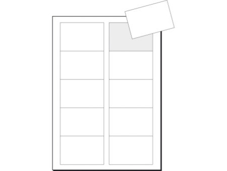 sigel Cartes de visite 3C, 85 x 55 mm, 250 g/m2, extra blanc