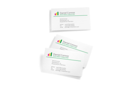 sigel Cartes de visite 3C, 85 x 55 mm, 250 g/m2, extra blanc