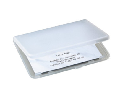 sigel Etui pour cartes de visite-Box, transparent, mat