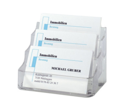 sigel Porte-cartes de visite, en plastique dur