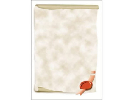 sigel Papier design, A4, 185 g/m2, motif 'Parchemin'