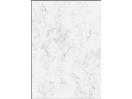 sigel papier marbré, A4, 90 g/m2, papier fin, gris