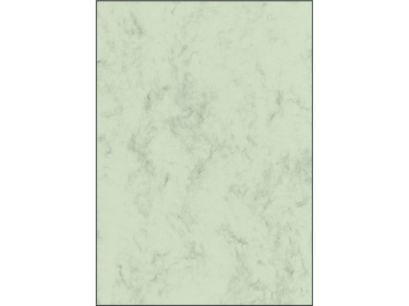 sigel papier marbré, A4, 90 g/m2, papier fin, vert pastel