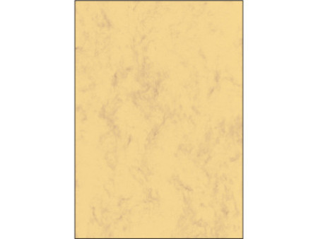 sigel Papier marbré, A4, 90 g/m2, papier fin, marron sable