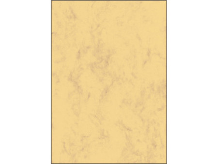 sigel Papier marbré, A4, 200 g/m2, papier prestige, marron
