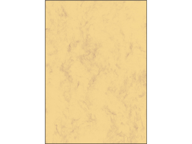 sigel Papier marbré, A4, 200 g/m2, papier prestige, marron