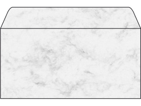 sigel enveloppe, long, 90 g/m2, gommé, gris marbré
