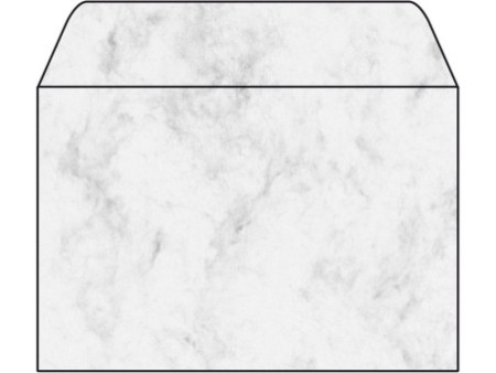 sigel Enveloppe, C6, 90 g/m2, gommé, gris marbré