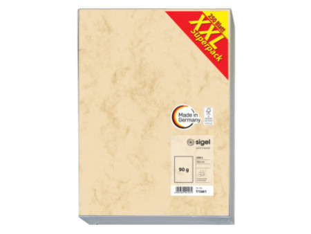 sigel Papier marbré 'XXL Superpack', A4, 90 g/m2, papier fin