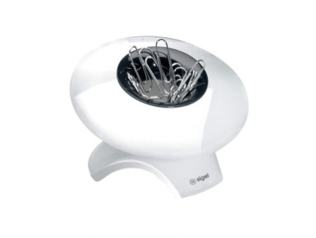 sigel Distributeur de trombones eyestyle, blanc / noir