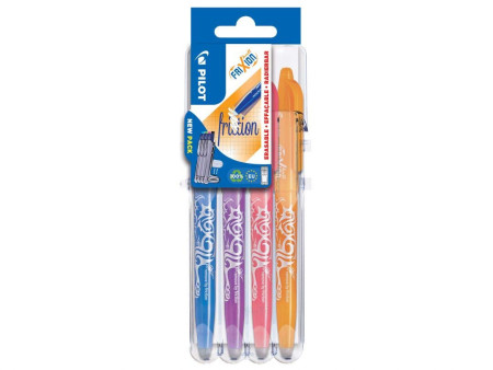 PILOT Stylo roller FRIXION BALL 07 Set2Go, étui de 4
