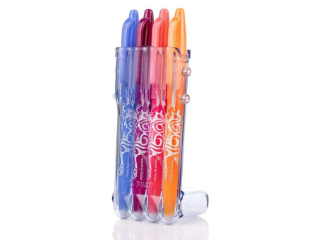 PILOT Stylo roller FRIXION BALL 07 Set2Go, étui de 4