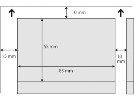 sigel Cartes de visite 3C, 85 x 55 mm, 225 g/m2, extra blanc