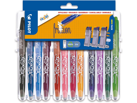 PILOT Stylo roller FRIXION BALL 07 Set2Go, étui de 12