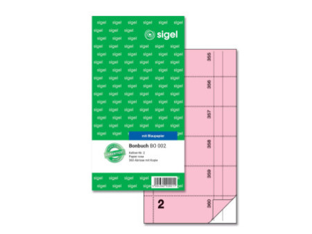 sigel Bloc de bons 'Serveur no 2', rosé