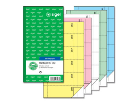sigel Bloc de bons 'Carnet de bons', 105 x 200 mm, assorti