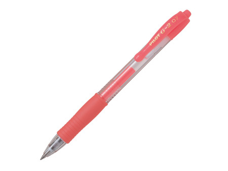 PILOT Stylo à encre gel G2 07 Néon, rouge néon