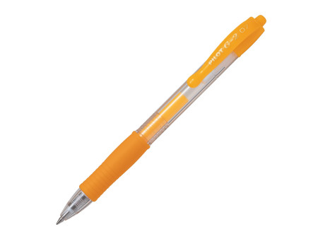 PILOT Stylo à encre gel G2 07 Néon, abricot néon