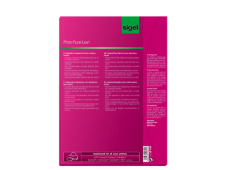 sigel Papier photo, A4, 170 g/m2, glossy recto-verso