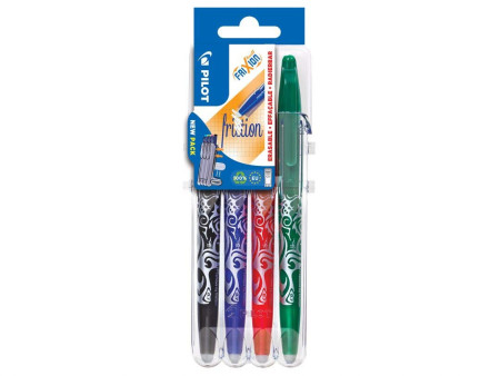 PILOT Stylo roller FRIXION BALL 07 Set2Go, étui de 4