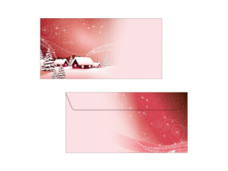 sigel Enveloppe à motif de Noël 'Silent Night', format long