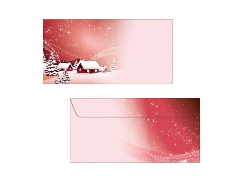 sigel Enveloppe à motif de Noël 'Silent Night', format long