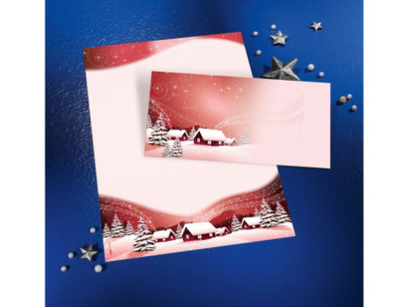sigel Enveloppe à motif de Noël 'Silent Night', format long