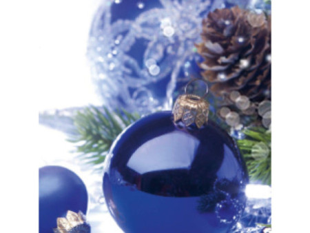 sigel Papier à motif de Noël 'Blue Harmony', A4, 90 g/m2