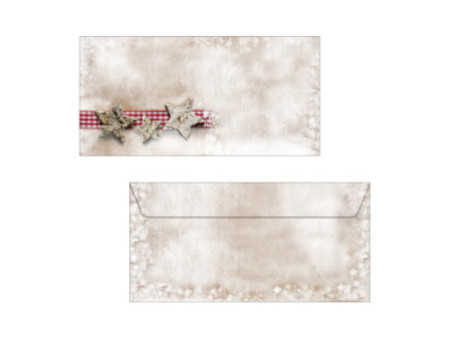 sigel Enveloppe à motif de Noël 'Winter Chalet', DL, 90 g/m2