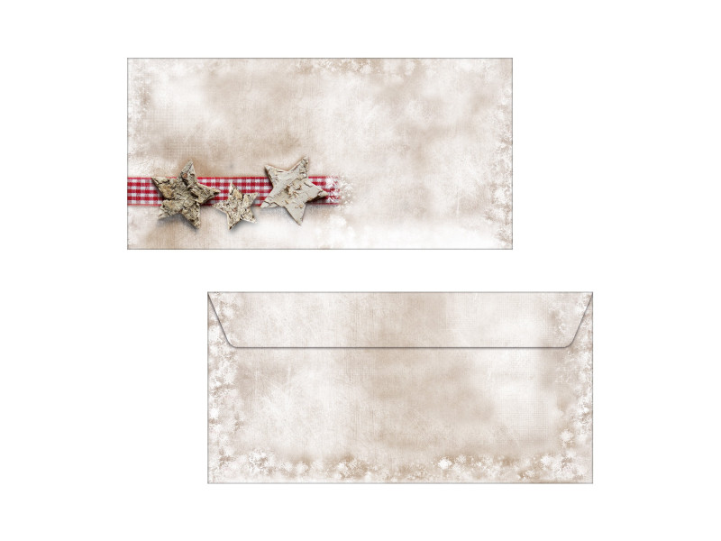 sigel Enveloppe à motif de Noël 'Winter Chalet', DL, 90 g/m2