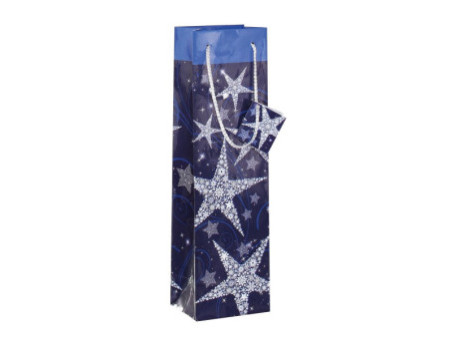 sigel Sac cadeau de Noël pour bouteille 'Shining Stars'