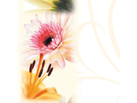 sigel Papier à motif, A4, 90 g/m2, motif 'Flowerstyle'