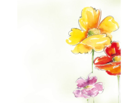 sigel Papier à motif, A4, 90 g/m2, motif 'Spring Flowers'